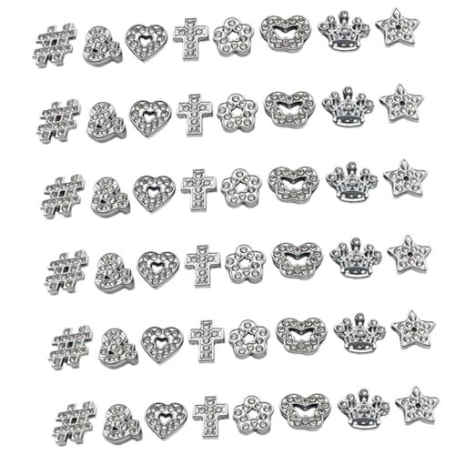 Tofficu 48 Stück Diy Perlen Glitzernde Legierung Perlen für Schmuckherstellung Schlüsselanhänger Handy Kette Basteln Vielseitig Einsetzbar für Kreative Projekte Tofficu 48 Stück Diy Perlen Glitzernde Legierung Perlen für Schmuckherstellung Schlüsselanhänger Handy Kette Basteln Vielseitig Einsetzbar für Kreative Projekte von Tofficu