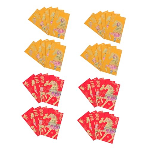 Tofficu 48 Stück Jahr Des Pferdes Rote Umschläge Vietnamesische Geldumschläge Lunar Year Envelopes Hong Bao für Frühlingsfest Hochzeit Geburtstag Party Tofficu 48 Stück Jahr Des Pferdes Rote Umschläge Vietnamesische Geldumschläge Lunar Year Envelopes Hong Bao für Frühlingsfest Hochzeit Geburtstag Party von Tofficu