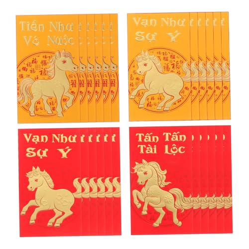 Tofficu 48 Stück Vietnamese Rote Umschläge Jahr Des Pferdes Geldbeutel Traditionelle Lunar Year Geldaufbewahrungstaschen Für Hochzeit Geburtstag Feier Tofficu 48 Stück Vietnamese Rote Umschläge Jahr Des Pferdes Geldbeutel Traditionelle Lunar Year Geldaufbewahrungstaschen Für Hochzeit Geburtstag Feier von Tofficu