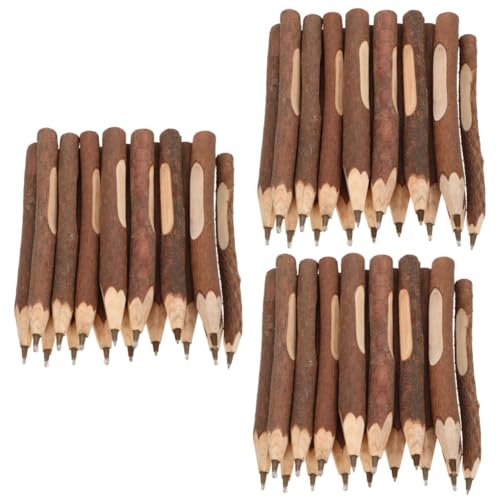 Tofficu 48 Teiliges Holz Kugelschreiber Multifunktionale Praktische Schreibaccessoires Ergonomische Komfortable Holzstifte als für Familie und Freunde von Tofficu