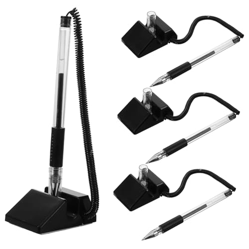 Tofficu 4Stücke Teiliges Desktop Schild Stift mit Halter Dekorative Kugelschreiber für Büro Hotel Bank und Einzelhandel Ergonomisch und Langlebig von Tofficu