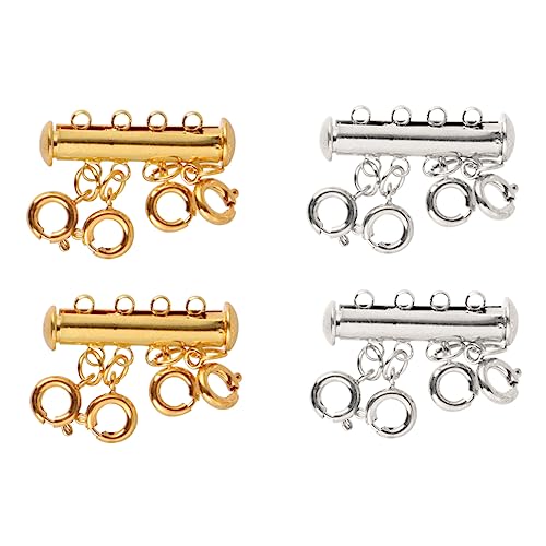 Tofficu 4Stücke Teiliges Magnetverschluss Für Mehrlagige Halsketten Schiebeverschluss Hochwertigem Kupfer Leicht Zu Öffnen Schließen Für DIY Schmuck Und Personalisierte Tofficu 4Stücke Teiliges Magnetverschluss Für Mehrlagige Halsketten Schiebeverschluss Hochwertigem Kupfer Leicht Zu Öffnen Schließen Für DIY Schmuck Und Personalisierte von Tofficu