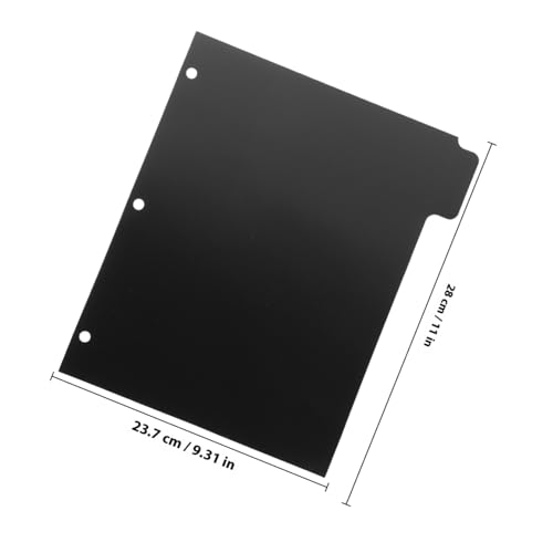 Tofficu 5 Blätter Teiliges Ringbuch Register aus Robustem Trennblätter für Notizbuch Ordner Planer für Schule Büro Klare Dokumententrennung Langlebig Einfach zu Handhaben von Tofficu