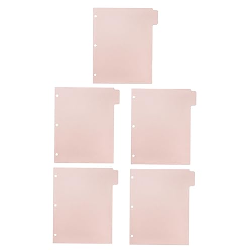 Tofficu 5 Blätter Teiliges Trennblätter aus Langlebigem Pp material Wiederverwendbare Lose Register Ringbücher Praktische Notizbuch Planer trennblätter in Zartem Rosaton Tofficu 5 Blätter Teiliges Trennblätter aus Langlebigem Pp material Wiederverwendbare Lose Register Ringbücher Praktische Notizbuch Planer trennblätter in Zartem Rosaton von Tofficu
