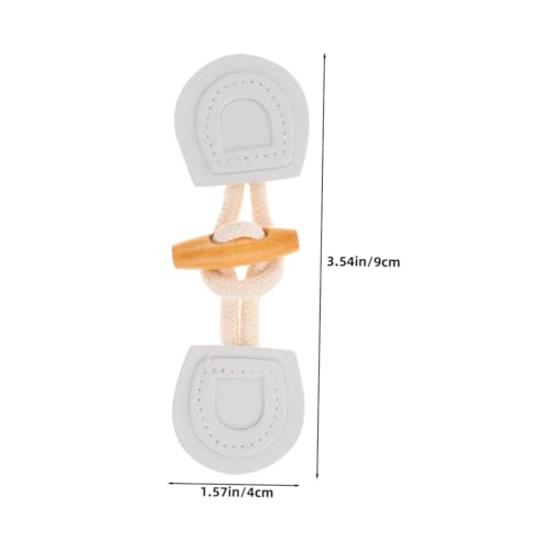 Tofficu 5 Paare Kunstleder Hornknopf Knebelverschluss Langlebige Ersatz Toggle Knöpfe für Mäntel Jacken und Windbreaker Verstellbare Nähverschlüsse für Pullover und Strickwaren Diy von Tofficu