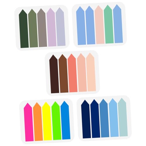 Tofficu 5 Packungen Bunte Pet Haftnotizen Farben Spitz Langlebige Wiederablösbare Page Marker für Bücher Büro Schule Praktische Klebeetiketten zum Markieren Organisieren Planen Pack Tofficu 5 Packungen Bunte Pet Haftnotizen Farben Spitz Langlebige Wiederablösbare Page Marker für Bücher Büro Schule Praktische Klebeetiketten zum Markieren Organisieren Planen Pack von Tofficu