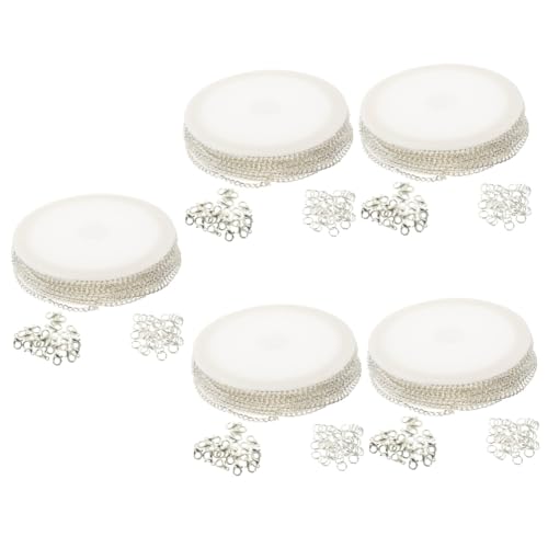 Tofficu 5 Rollen Armband Halskette Werkzeuge edelsteine schmucksteine Handgemachter Schmuck the gems Kreis Herstellung Gold Armbandkette Werkzeuge zum Selbermachen zum Basteln Eisen Silver von Tofficu