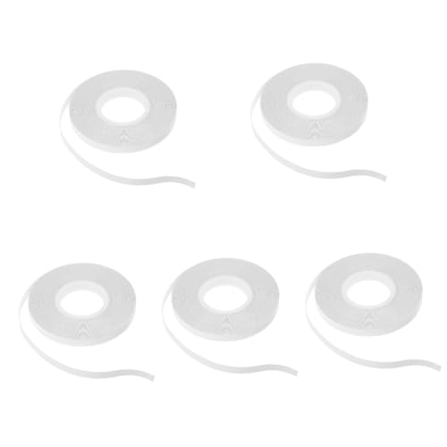 Tofficu 5 Rollen Doppelseitiges Wasserlösliches Klebeband Handgenähtes Stoffklebeband für Quilting und Temporäre Fixierungen für DIY Projekte und Näharbeiten von Tofficu