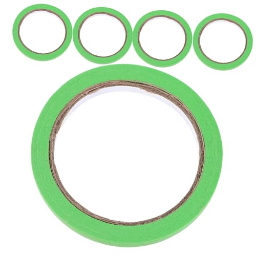 Tofficu 5 Rollen Kreatives Handgefertigtes Band Maskierung Klebstoff Klebeband Für Scrapbooking Farbiges Band Scrapbooking -vorräte Abdeckband Ästhetisch Dekorativ Klebrig Grün Papier von Tofficu