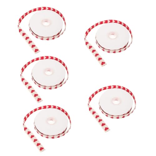 Tofficu 5 Rollen Liebes Geschenkband mit Herzmuster Hochwertiges Bastelband für Kreative Verpackungen und Diy Projekte für Hochzeiten Weihnachten und Besondere Anlässe Tofficu 5 Rollen Liebes Geschenkband mit Herzmuster Hochwertiges Bastelband für Kreative Verpackungen und Diy Projekte für Hochzeiten Weihnachten und Besondere Anlässe von Tofficu