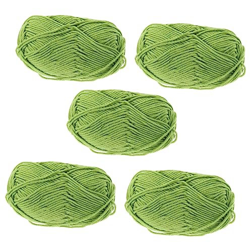 Tofficu 5 Rollen Milch-baumwoll-garn Schlauchgarn Weiches Baumwollseil Plüschgarn Kabel Stricken Dünn Makramee Baumwollgarn Bulk-garn Bunt Kammgarn Häkelgarn Webgarn Baumwolle Green Tofficu 5 Rollen Milch-baumwoll-garn Schlauchgarn Weiches Baumwollseil Plüschgarn Kabel Stricken Dünn Makramee Baumwollgarn Bulk-garn Bunt Kammgarn Häkelgarn Webgarn Baumwolle Green von Tofficu