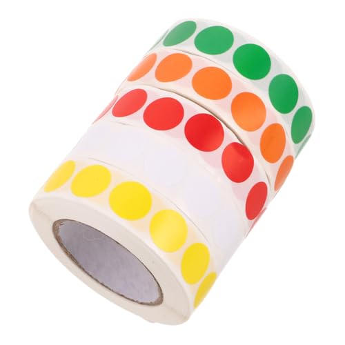 Tofficu 5 Rollen Selbstklebende Etiketten Blanko Aufkleber für DIY Organisation und Bürobedarf Hitzebeständig Beschriften Tofficu 5 Rollen Selbstklebende Etiketten Blanko Aufkleber für DIY Organisation und Bürobedarf Hitzebeständig Beschriften von Tofficu
