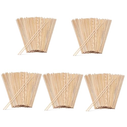 Tofficu 5 Sätze 100 Diy-holzleisten (300 * 3 * 3 Mm) Bastelzeug Craft Holzstäbe Decor Quadratische Dübelstangen Lutscherstäbchen Zum Basteln Holzstreifen Holzstäbchen Zum Basteln 100 Stück * 5 von Tofficu
