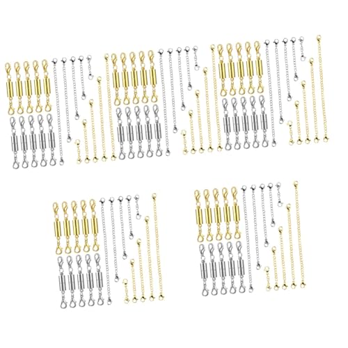 Tofficu 5 Sätze Armband-kettenverlängerungen Schließe Ketten Für Die Schmuckherstellung Verlängerung Für Armband Schmuck Machen Magnetische Verbindungsverschlüsse Kettenleiter 10 Stück * 5 Tofficu 5 Sätze Armband-kettenverlängerungen Schließe Ketten Für Die Schmuckherstellung Verlängerung Für Armband Schmuck Machen Magnetische Verbindungsverschlüsse Kettenleiter 10 Stück * 5 von Tofficu