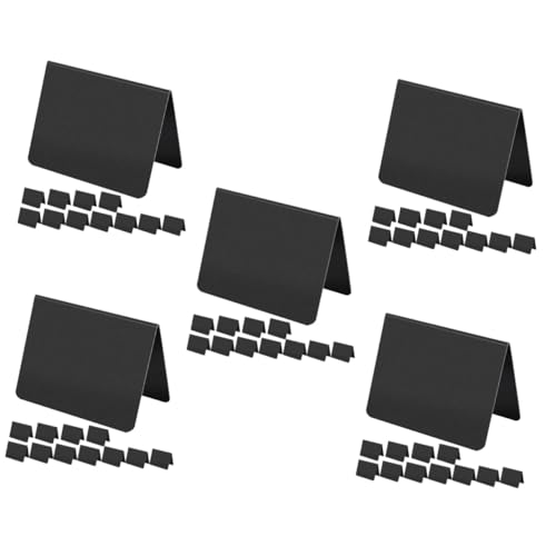 Tofficu 5 Sätze Blackboard -preisschild Tafel Kleine Nachricht Für Planke Stichworte Message Board Schwarzes Brett Mini -kreidebretter Tischschilder Zeichenbrett Pvc 15 Stücke * 5 von Tofficu