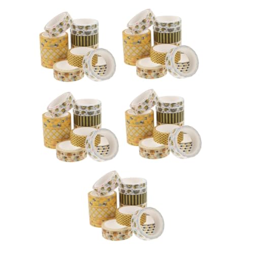 Tofficu 5 Sätze Blumenband Süßes Band Aufkleber Bienen Blumen- Waben Diy Klebeband Farbiges Washi-tape Tagebuchband Selbstklebende Diy-klebebänder Bastelband 12 Rollen * 5 Tofficu 5 Sätze Blumenband Süßes Band Aufkleber Bienen Blumen- Waben Diy Klebeband Farbiges Washi-tape Tagebuchband Selbstklebende Diy-klebebänder Bastelband 12 Rollen * 5 von Tofficu