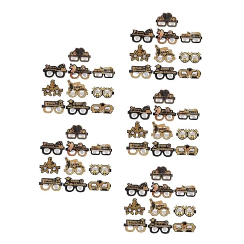 Tofficu 5 Sätze Brillendekoration Für Die Abschlusssaison Abschlusssaison-brille Abschlussfeier Brille Partybrille Graduation Abschlussfeier Dekorationen Graduierungsglas 10 Stück * 5 Tofficu 5 Sätze Brillendekoration Für Die Abschlusssaison Abschlusssaison-brille Abschlussfeier Brille Partybrille Graduation Abschlussfeier Dekorationen Graduierungsglas 10 Stück * 5 von Tofficu