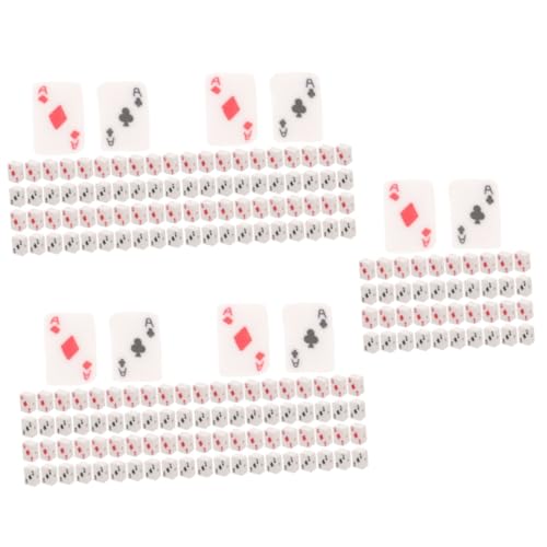 Tofficu 5 Sätze Diy Bastelperlen Weiche Polymer Clay Spielkartenperlen Lose Spacerperlen Für Schmuckherstellung Und Armbänder Für Kinderhandwerk 100 Stück * 5 von Tofficu