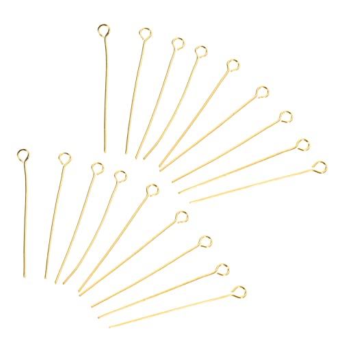 Tofficu 5 Sätze Diy-pin Reiz Ergebnisse Nähnadeln Schmuckhaken Ohrnadeln Ersatzteile Für Bastelzeug Halskette Diy Stift Zubehör Zur Schmuckherstellung Rostfreier Stahl Golden 100 Stück * 5 von Tofficu
