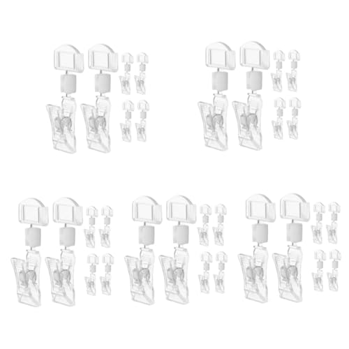 Tofficu 5 Sätze Drehbare Preisschildhalter Transparente Etikettenklemmen Für Flexible Präsentation Supermärkten Geschäften Messen Und Ausstellungen Multifunktionale 6 Stück * 5 Tofficu 5 Sätze Drehbare Preisschildhalter Transparente Etikettenklemmen Für Flexible Präsentation Supermärkten Geschäften Messen Und Ausstellungen Multifunktionale 6 Stück * 5 von Tofficu