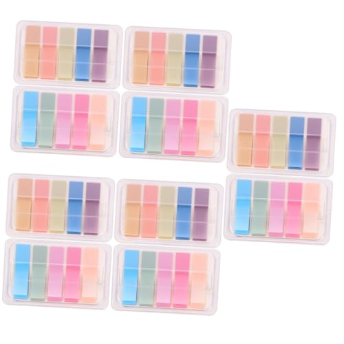 Tofficu 5 Sätze Farbige Haftnotizen Praktische Lesezeichen Mit Selbstklebenden Index Tabs Für Büro Und Zuhause Für Notizen Markierungen Und Organisation Verschiedenen Anwendungen 4boxen*5 von Tofficu