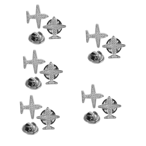 Tofficu 5 Sätze Flugzeugknöpfe Brosche Verschluss Kordel Gürtel Anstecknadeln Hosenbund Strickjackennadeln Hosenspanner Knebelverschluss Hosenbund Boucle Und Knopf 2 Stücke * 5 von Tofficu