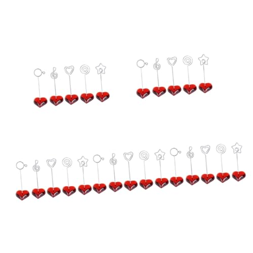 Tofficu 5 Sätze Fotoclip Notizclip Fotohalter Für Tische Bildhalter Platzhalter Für Hochzeitstischnummern Schreibtischkartennummernhalter Foto Memohalter Fotohalter 5 Stück * 5 von Tofficu
