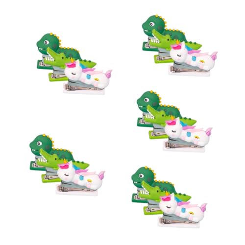 Tofficu 5 Sätze Handheld Stapler Teiliges Cartoon Heftgerät Für Büro Und Schule Leicht Und Tragbar Für Freunde Niedliches Design Dinosaurier Einhorn 3 Stücke * 5 Tofficu 5 Sätze Handheld Stapler Teiliges Cartoon Heftgerät Für Büro Und Schule Leicht Und Tragbar Für Freunde Niedliches Design Dinosaurier Einhorn 3 Stücke * 5 von Tofficu