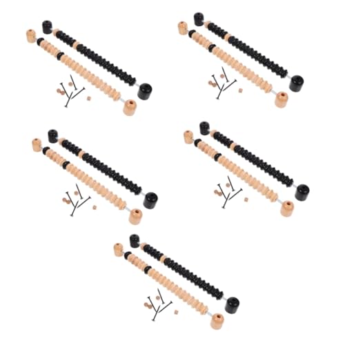 Tofficu 5 Sätze Holz Punktezähler für Shuffleboard und Tischfußball Robuste Spielausstattung für Perfekten Spielspaß und Einfache Punkteverfolgung von Tofficu