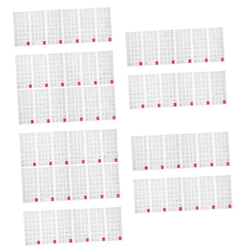 Tofficu 5 Sätze Jahrsplan -aufkleber Kalender Täglicher Planer Etiketten Tägliche Aufkleber Planer -aufkleber Aufkleber Für Büroplaner Datumsaufkleber Papier 12 Blätter * 5 von Tofficu