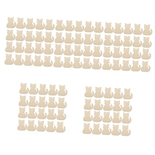 Tofficu 5 Sätze Katzenholzspäne Haustier Katze Katzenwein Katzenzeiger Katzenförmige Katzenfigur Katzenprodukte Katzenkratzbaum Katzenkratzkissen 40 Stück * 5 von Tofficu
