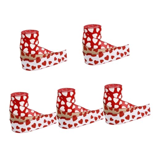 Tofficu 5 Sätze Liebesband Jubiläum Trimmen Herrscher Verdrahtet Gürtel Klebeband Rosa Schleife Rüsche Band Mit Herzen Gold Rauschsperre Perlen Papier Wickelband Tag Polyester 3 Rollen * 5 Tofficu 5 Sätze Liebesband Jubiläum Trimmen Herrscher Verdrahtet Gürtel Klebeband Rosa Schleife Rüsche Band Mit Herzen Gold Rauschsperre Perlen Papier Wickelband Tag Polyester 3 Rollen * 5 von Tofficu