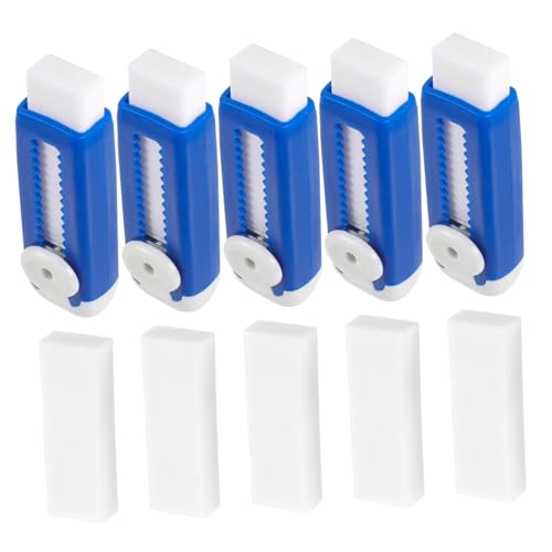 Tofficu 5 Sätze Radiergummi drücken und ziehen büromaterial bürozubehör bürogadges kasseneinsatz elektrischer Radiergummi Whiteboard-Radierer magnetisch Schreibwaren Radierer testen Abs von Tofficu