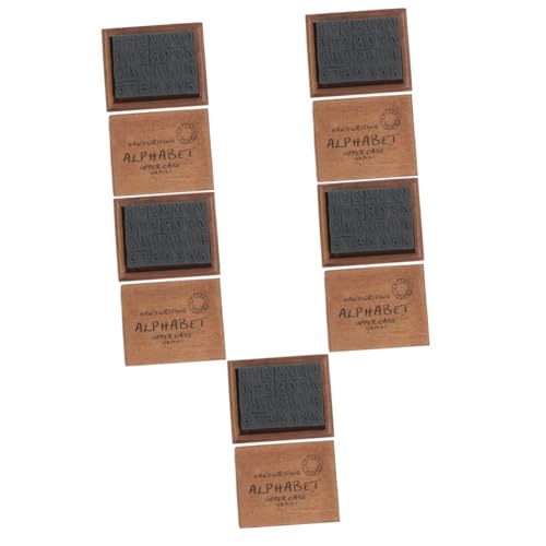 Tofficu 5 Sätze Retro Holzstempel für Diy Tagebuch und Bastelarbeiten Buchstabenstempel mit Klaren Motiven für Scrapbooking Handgefertigt für Kreative Projekte und Tofficu 5 Sätze Retro Holzstempel für Diy Tagebuch und Bastelarbeiten Buchstabenstempel mit Klaren Motiven für Scrapbooking Handgefertigt für Kreative Projekte und von Tofficu
