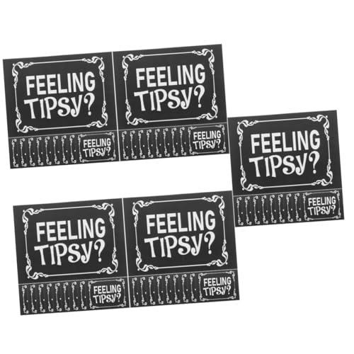 Tofficu 5 Sätze Spitzenetikettenaufkleber Gefühl Betrunkenes Etikett Etikettenaufkleber Für Restaurants Aufkleber, Die Sich Beschwipst Fühlen Schilder Etiketten Black Pvc 10 Stück * 5 Tofficu 5 Sätze Spitzenetikettenaufkleber Gefühl Betrunkenes Etikett Etikettenaufkleber Für Restaurants Aufkleber, Die Sich Beschwipst Fühlen Schilder Etiketten Black Pvc 10 Stück * 5 von Tofficu