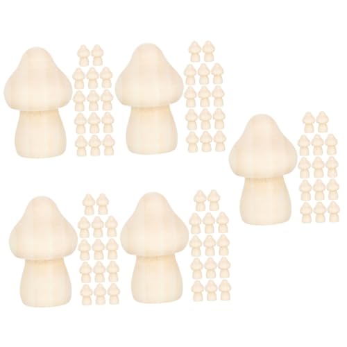 Tofficu 5 Sätze Teiliges Naturbelassenen Holzpilzfiguren Robustes Holzmaterial Zum Kreativen Bemalen Und Dekorieren Geeignet Diy Für Familien Und Partys Vielseitige 15 Stück * 5 Tofficu 5 Sätze Teiliges Naturbelassenen Holzpilzfiguren Robustes Holzmaterial Zum Kreativen Bemalen Und Dekorieren Geeignet Diy Für Familien Und Partys Vielseitige 15 Stück * 5 von Tofficu