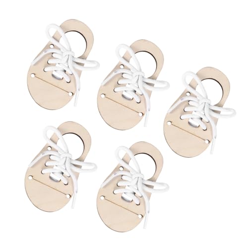 Tofficu 5 Sätze Unfertige Holzspäne DIY Bastelset Holzanhänger Blanko Holzscheiben zum Bemalen Doodle Ornament Holzdekoration für Kreative Eltern junge Mädchen aktivitäten von Tofficu