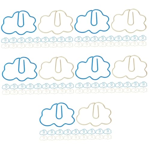 Tofficu 5 Sätze Wolkenförmige Papierclips Cartoon Lesezeichen Weiche Büroklammern Für Schule Büro Und Bastelprojekte Milchweiß Praktisch 20 Stück * 5 von Tofficu