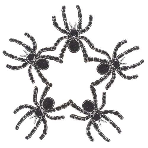 Tofficu 5 Stck Teiliges Bestickte Spinnen Aufnäher zum Aufnähen Kleine Spinnen Patch für Kleidung DIY Halloween Dekoration Wiederverwendbar Geeignet für Jacken Kleider Hemden Tofficu 5 Stck Teiliges Bestickte Spinnen Aufnäher zum Aufnähen Kleine Spinnen Patch für Kleidung DIY Halloween Dekoration Wiederverwendbar Geeignet für Jacken Kleider Hemden von Tofficu
