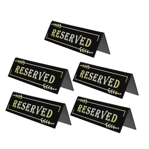 Tofficu 5 Stück Acryl Tischschilder Form Doppelseitig Reservierte Sitzplatzschilder für Restaurant Hochzeit Party Meeting Stabile und Leichte Gäste Reservierung Tofficu 5 Stück Acryl Tischschilder Form Doppelseitig Reservierte Sitzplatzschilder für Restaurant Hochzeit Party Meeting Stabile und Leichte Gäste Reservierung von Tofficu