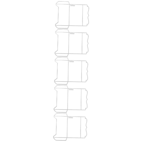Tofficu 5 Stück Briefumschlagschneider Wort Schablone Briefumschlagstanzungen Papier Scrapbook-stanzungen Cutter Sammelalbum Prägemappen Scrapbooking-stanzformen Kohlenstoffstahl Silver von Tofficu