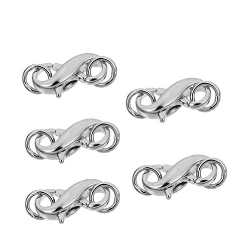 Tofficu 5 Stück Doppelköpfe Metall Lobster Clips für DIY Armbänder und Robust und Langlebig für Schmuckherstellung und Bastelprojekte Tofficu 5 Stück Doppelköpfe Metall Lobster Clips für DIY Armbänder und Robust und Langlebig für Schmuckherstellung und Bastelprojekte von Tofficu