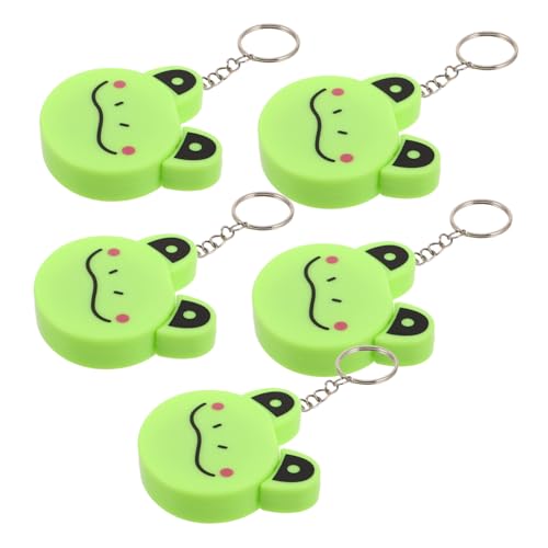 Tofficu 5 Stück Frosch Cartoon Maßband mit Schlüsselring Weiches Beidseitig Bedrucktes Einziehbares Maßband für Körper Stoffmessungen für Schneiderei Nähen und Bastelarbeiten Tofficu 5 Stück Frosch Cartoon Maßband mit Schlüsselring Weiches Beidseitig Bedrucktes Einziehbares Maßband für Körper Stoffmessungen für Schneiderei Nähen und Bastelarbeiten von Tofficu