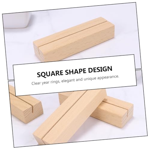 Tofficu 5 Stück Holz Kartenhalter aus Natürlichem Buchenholz Kompakte Memo Postkartenklemme Quadratischer Desktop clip für Fotos Notizen Visitenkarten Elegante Tischdekoration Tofficu 5 Stück Holz Kartenhalter aus Natürlichem Buchenholz Kompakte Memo Postkartenklemme Quadratischer Desktop clip für Fotos Notizen Visitenkarten Elegante Tischdekoration von Tofficu