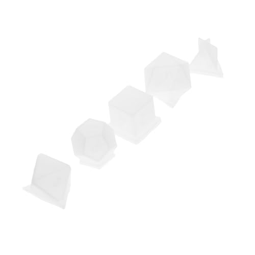 Tofficu 5 Stück Kristall-Epoxy-Form für Herstellung Schlüssel Würfel Silikonform Würfel-Gießformen aus Silikonharz Würfelkunstform Würfelform DIY Bastelform Kieselgel Weiß Tofficu 5 Stück Kristall-Epoxy-Form für Herstellung Schlüssel Würfel Silikonform Würfel-Gießformen aus Silikonharz Würfelkunstform Würfelform DIY Bastelform Kieselgel Weiß von Tofficu