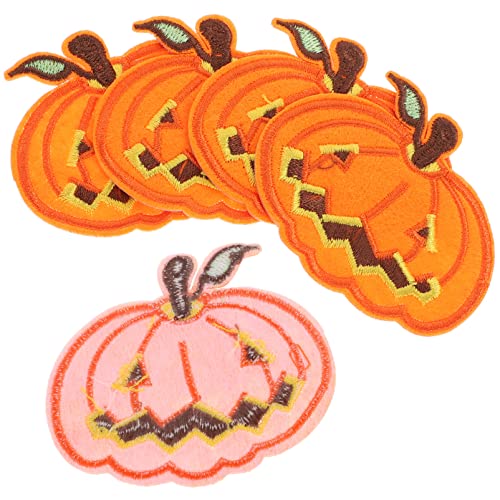 Tofficu 5 Stück Kürbis-Halloween-Aufnäher Zum Aufbügeln Bestickter Aufnäher Für Kleidung Mützen Taschen Kostüme Und Bastelarbeiten Orange Tofficu 5 Stück Kürbis-Halloween-Aufnäher Zum Aufbügeln Bestickter Aufnäher Für Kleidung Mützen Taschen Kostüme Und Bastelarbeiten Orange von Tofficu
