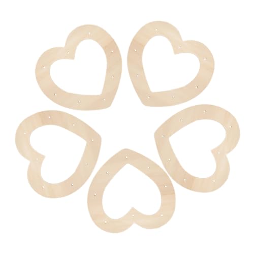 Tofficu Kranzrahmen Aus Holz Herz-kranzrahmen Aus Holz für Bastelprojekte Hochzeitshelfer von Tofficu
