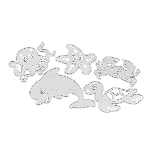 Tofficu 5 Stück Meere Tiere Kohlenstoffs Tahl Messer Form Prägung Schneiden Und Prägeschablonen Stirbt Kartenherstellung Stanzformen Schablone Schneidwerkzeug Silver Kohlenstoffstahl Tofficu 5 Stück Meere Tiere Kohlenstoffs Tahl Messer Form Prägung Schneiden Und Prägeschablonen Stirbt Kartenherstellung Stanzformen Schablone Schneidwerkzeug Silver Kohlenstoffstahl von Tofficu
