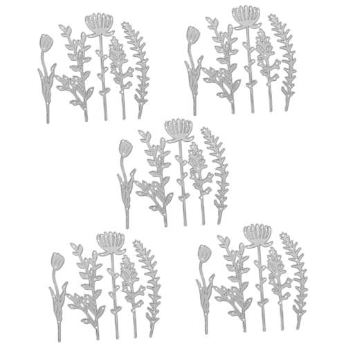 Tofficu 5 Stück Messerform Selber Machen Ausschnitte Herstellung Cutter Schneiden Karte Sterben Party Bastelvorlage Dekorative Papierstanzformen Stanzformen Kohlenstoffstahl Silver von Tofficu