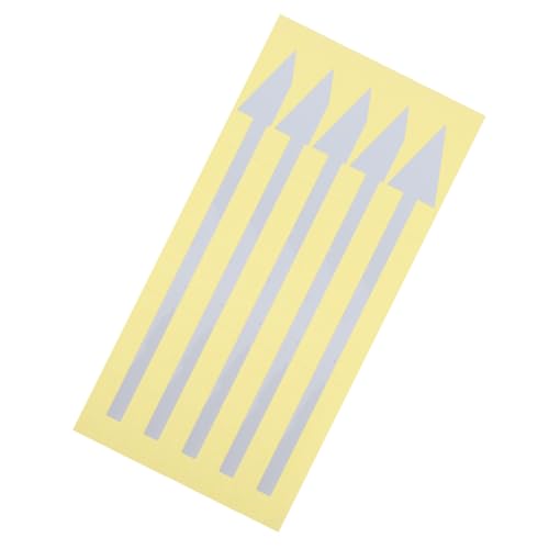 Tofficu 5 Stück Reflektierende Pfeilaufkleber Selbstklebend Abnehmbare Wandaufkleber für Klare Richtungshinweise Wasserdichte Markierung für Briefkästen und Boden für Sichere Zustellungen von Tofficu